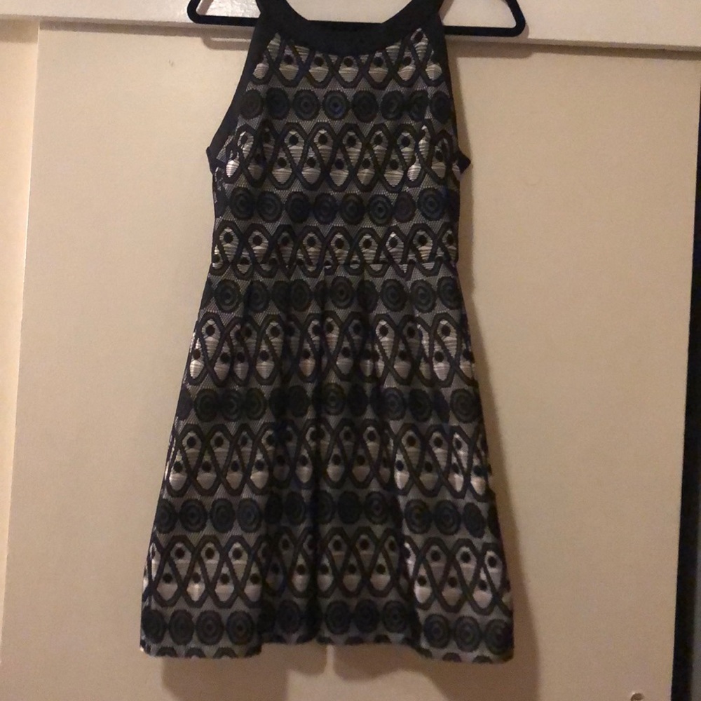 3for$15 Sweet Storm black/beige dress size L